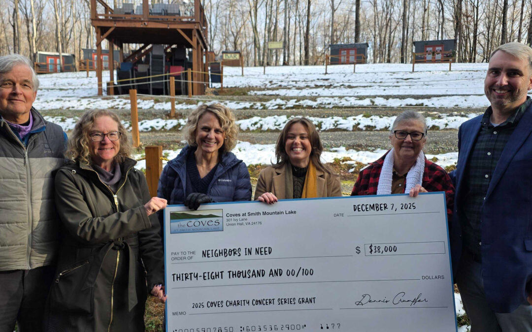 Coves Amphitheater Donates $38,000 to Local Charities